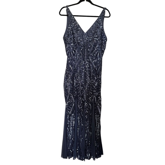 NightWay Sequin Plus Maxi Dress - Picture 3 of 8